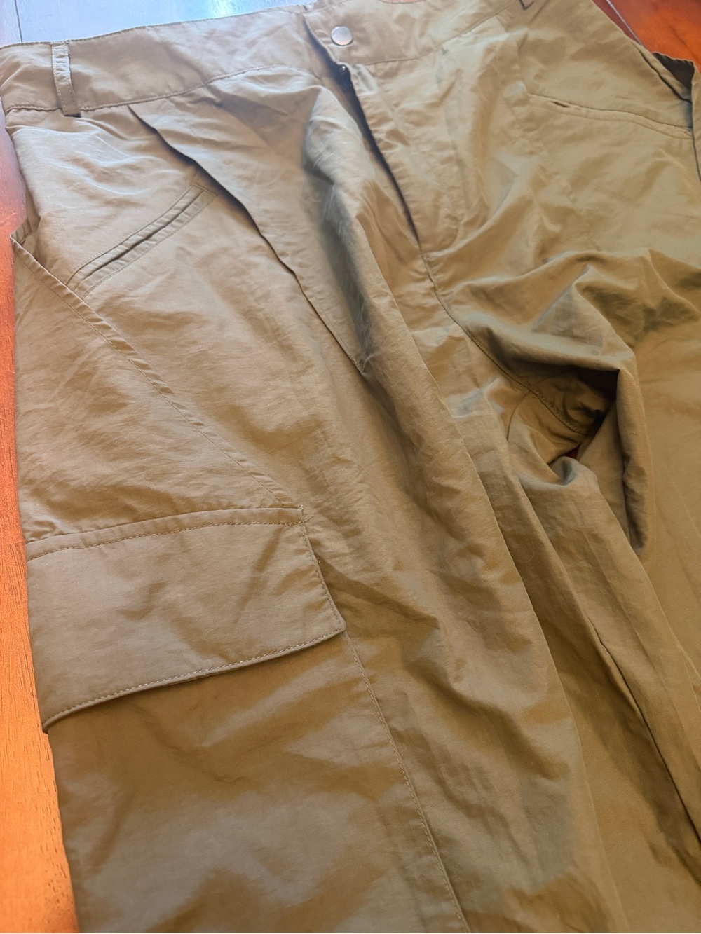 HALARA Olive Green Wide-Leg Cargo Trousers - Picture 6 of 9
